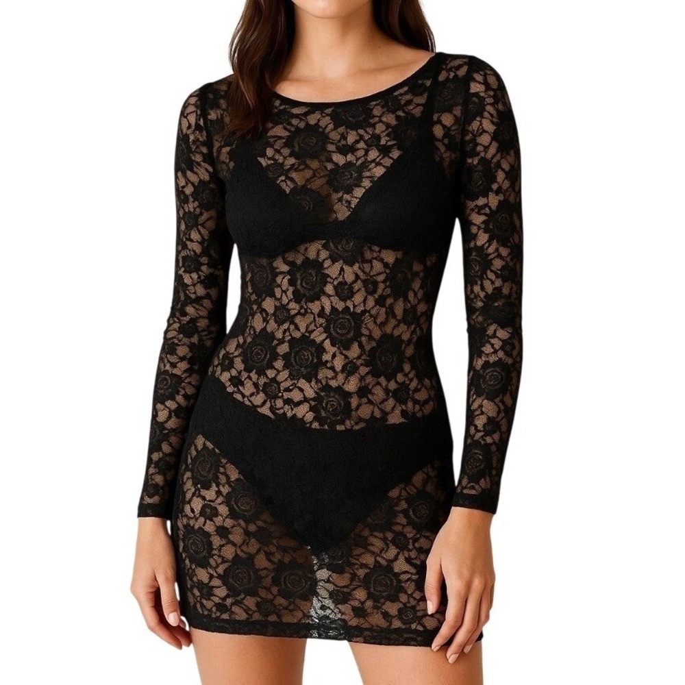 Betsy Moss Silk Lace Dress Whimsigoth Romantic Dark Feminine Fairy XS